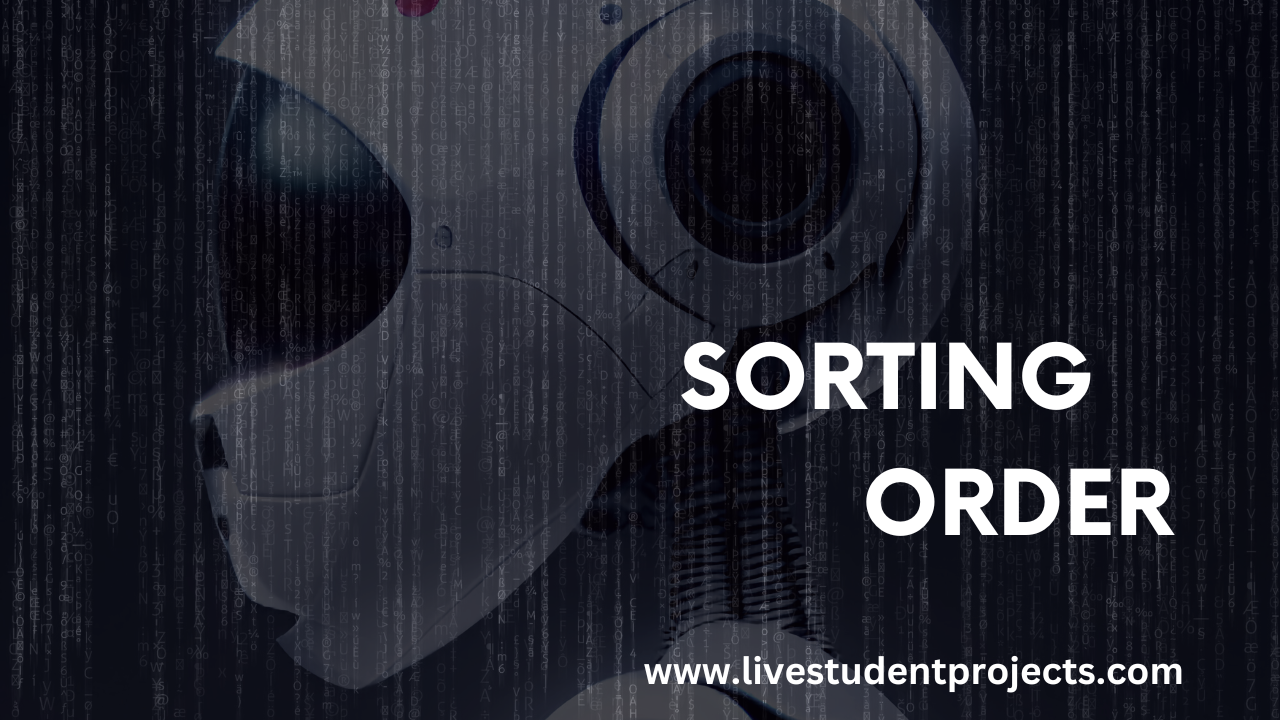 Sorting in ascending order