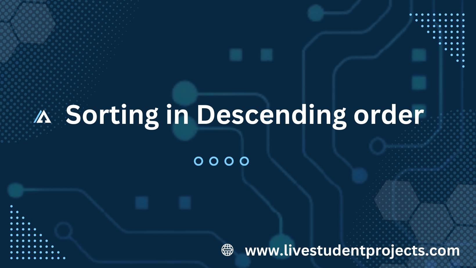 Sorting in descending order