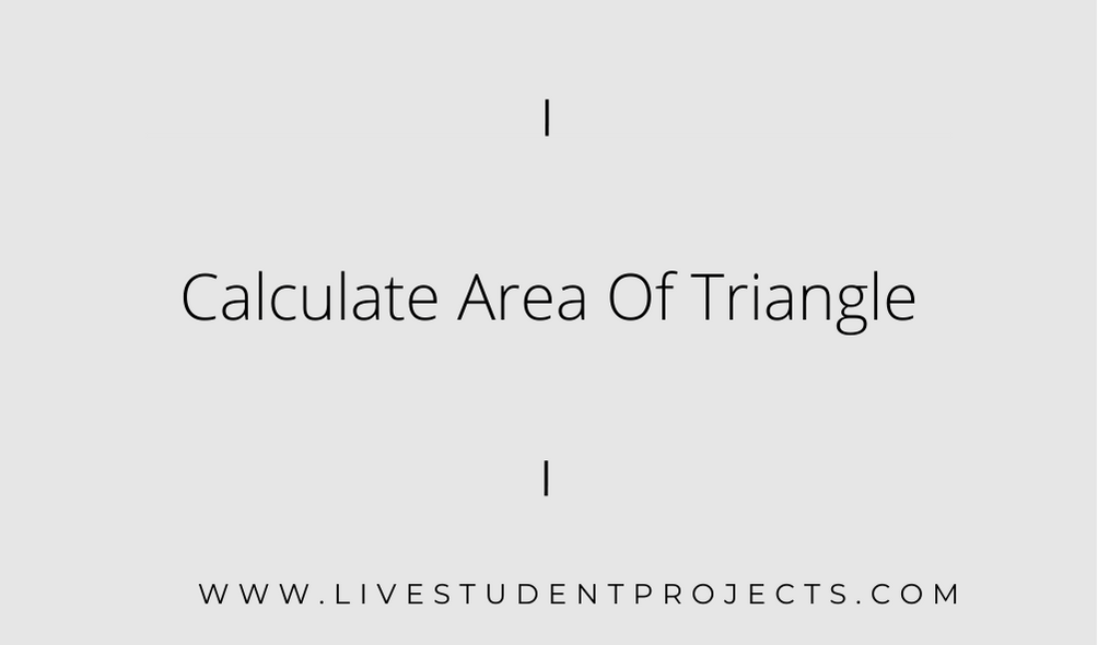 Calculate Area Of Triangle